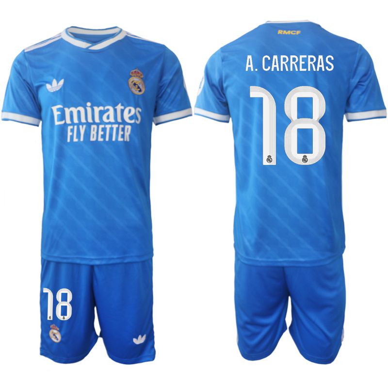 Men 2025-2026 Club Real Madrid away blue #18 Soccer Jersey